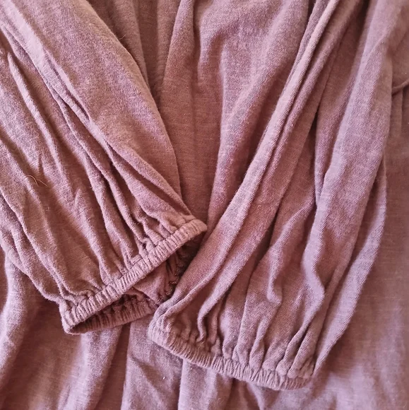 Smock Top Eggplant Lucky Brand, size L - Picture 3 of 5